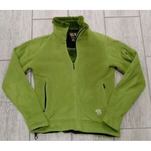 Mountain Hardwear Green Full 3/4 zip Sweatshirt Women's XS PT TP 3 pocket. Nice